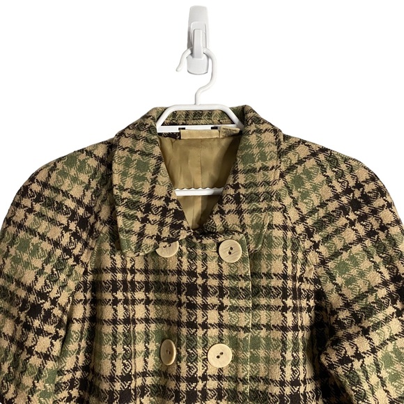 DKNY Women's Patterned Double Breasted Wool Blazer Jacket - Picture 2 of 10